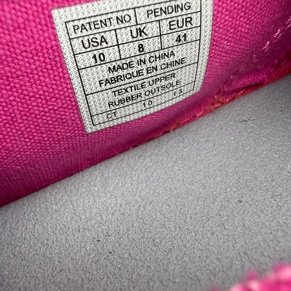 Sanuk Slip On Shoes Womens 10 Pink Ikat Geometric Sidewalk Surfer Espadrille